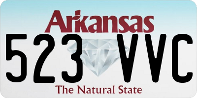 AR license plate 523VVC