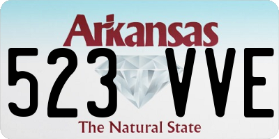 AR license plate 523VVE