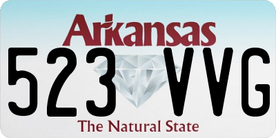 AR license plate 523VVG