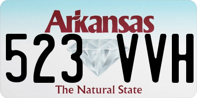 AR license plate 523VVH