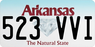 AR license plate 523VVI