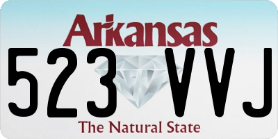 AR license plate 523VVJ