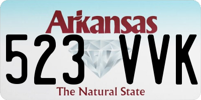 AR license plate 523VVK