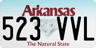 AR license plate 523VVL