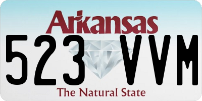 AR license plate 523VVM