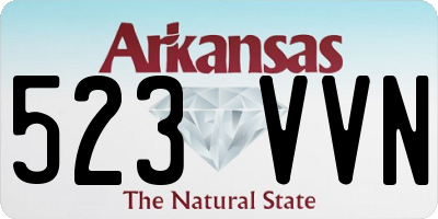 AR license plate 523VVN