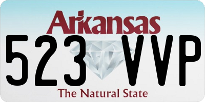 AR license plate 523VVP