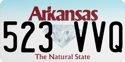AR license plate 523VVQ
