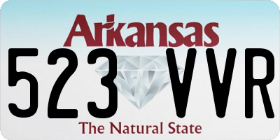 AR license plate 523VVR