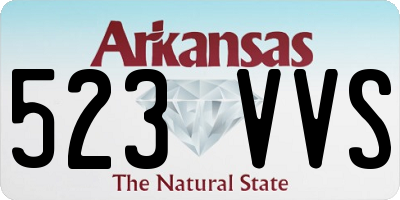 AR license plate 523VVS