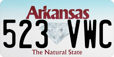 AR license plate 523VWC