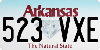AR license plate 523VXE