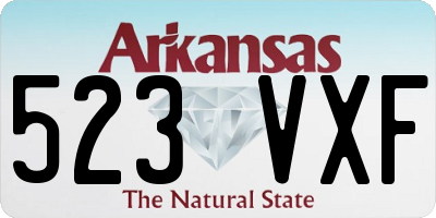 AR license plate 523VXF