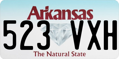 AR license plate 523VXH
