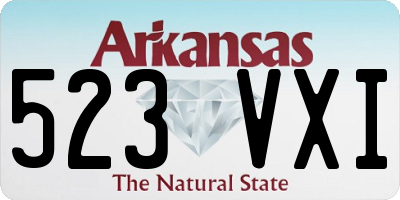 AR license plate 523VXI