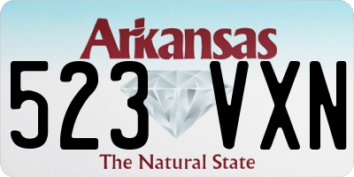 AR license plate 523VXN