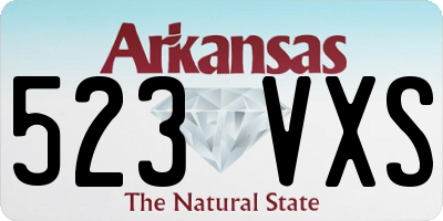 AR license plate 523VXS