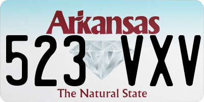 AR license plate 523VXV