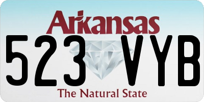 AR license plate 523VYB