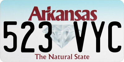 AR license plate 523VYC