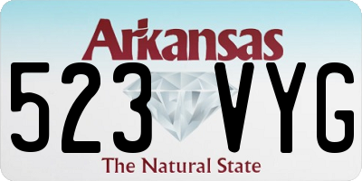 AR license plate 523VYG