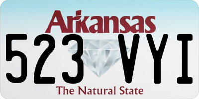 AR license plate 523VYI