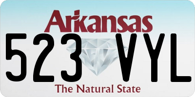 AR license plate 523VYL