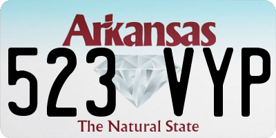 AR license plate 523VYP