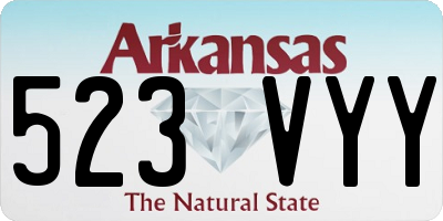 AR license plate 523VYY