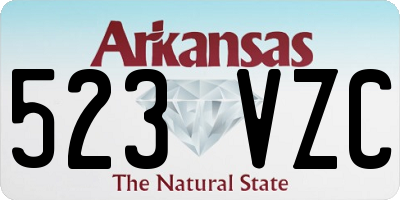 AR license plate 523VZC
