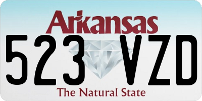 AR license plate 523VZD