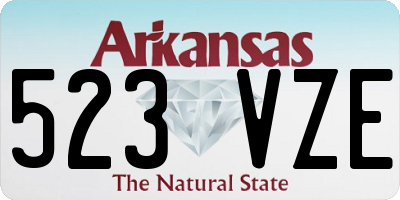 AR license plate 523VZE