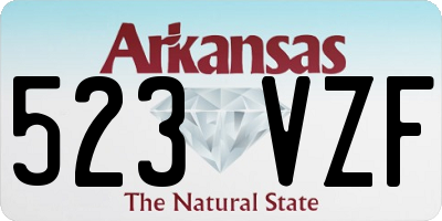 AR license plate 523VZF