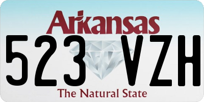 AR license plate 523VZH