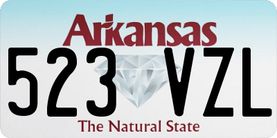 AR license plate 523VZL