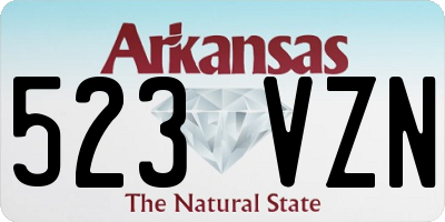 AR license plate 523VZN