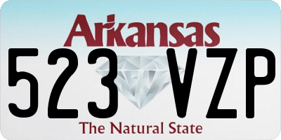 AR license plate 523VZP