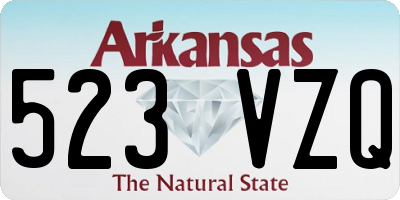 AR license plate 523VZQ