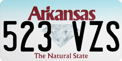 AR license plate 523VZS