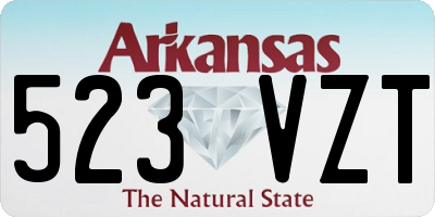 AR license plate 523VZT