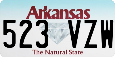 AR license plate 523VZW