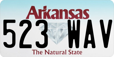 AR license plate 523WAV