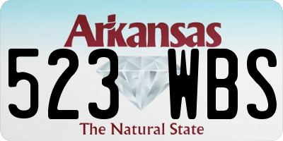 AR license plate 523WBS