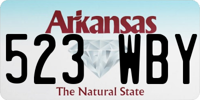 AR license plate 523WBY