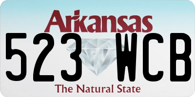 AR license plate 523WCB