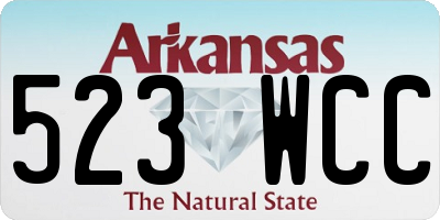 AR license plate 523WCC