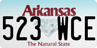 AR license plate 523WCE