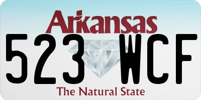 AR license plate 523WCF