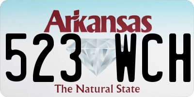 AR license plate 523WCH