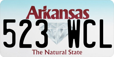 AR license plate 523WCL